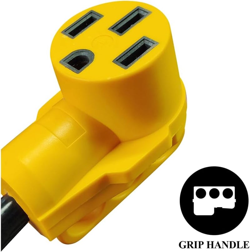 CAMPELIFY RV Electrical Power Adapter Cord-15A Male to 50A Female RV Power Cord 12inch 10/3 STW,NEMA 5-15P 15 Amp Plug to 14-50R 50 Amp Receptacle,Rated for 15A/125V,Not for EV Charger(CR1550) - Image 4